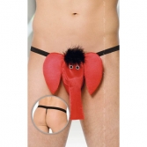 Bikini amuzanti barbati -  Elefant - rosu S/L