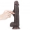 Dildo (07) cu ventuza Sliding Skin Dual Layer Dong 24 cm
