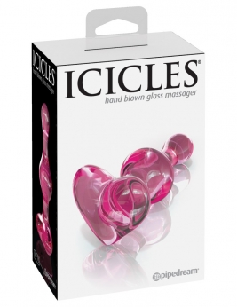 Dop anal din sticla - Icicles No. 75  Pink