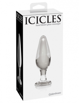 Dop anal din sticla - Icicles No. 26  Clear