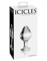  Dop anal din sticla - Icicles No. 25 Clear