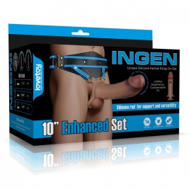 Strap on dildo 23cm cu ham L/XL/2XL