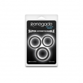  Inele penis Renegade - 3buc. Slim Rings 