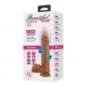VIBRATOARE - Cu incalzire, cap rotabil, gonflabil, miscare inainte/inapoi - Vibrator Beautiful Abel 19 cm