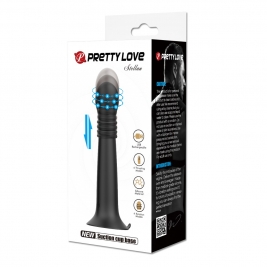 Vibrator anal Pretty Love Stellan, cu cap rotabil si cu miscare inainte-inapoi