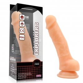 Dildo cu testicule si ventuza - Explorers 